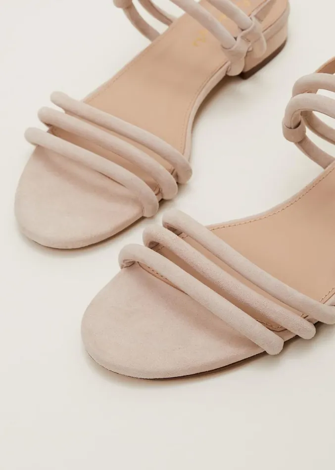 Suede Sandals Neutral Women Phase Eight Sandals