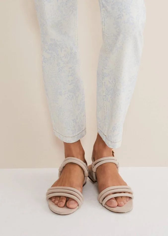 Suede Sandals Neutral Women Phase Eight Sandals