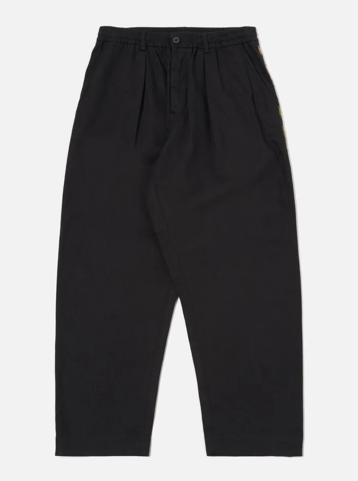 Suiting Men Universal Works Universal Works Oxford Pant In Black Works TwillBlanket Stripe Suiting Men Universal Works Universal Works Oxford Pant In Black Works TwillBlanket Stripe
