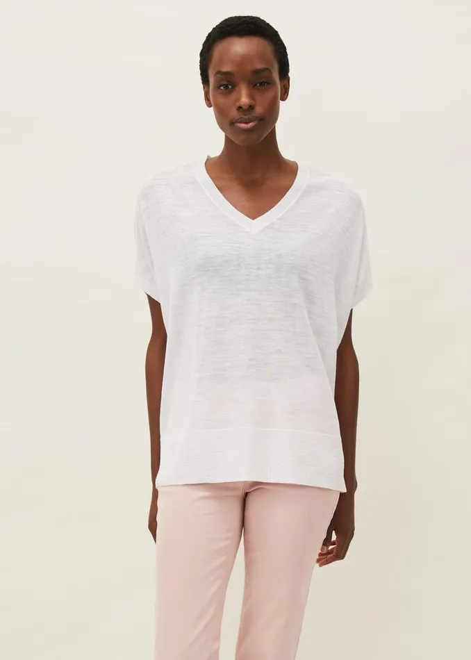 Sukie VNeck Knit Jumper Ivory Women Phase Eight Knitwear