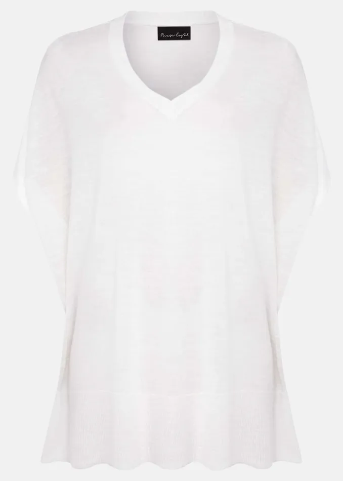 Sukie VNeck Knit Jumper Ivory Women Phase Eight Knitwear