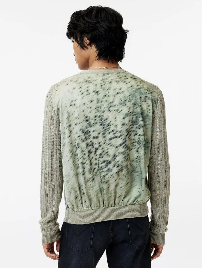 Sweaters Men John Varvatos KLIMENT CARDIGAN Sage Brush