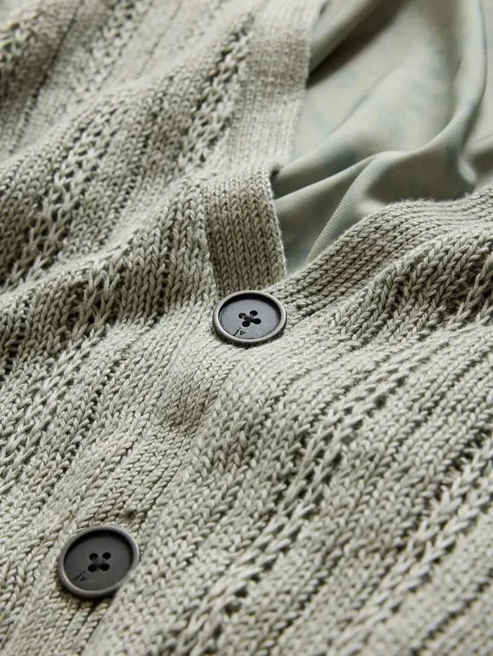 Sweaters Men John Varvatos KLIMENT CARDIGAN Sage Brush