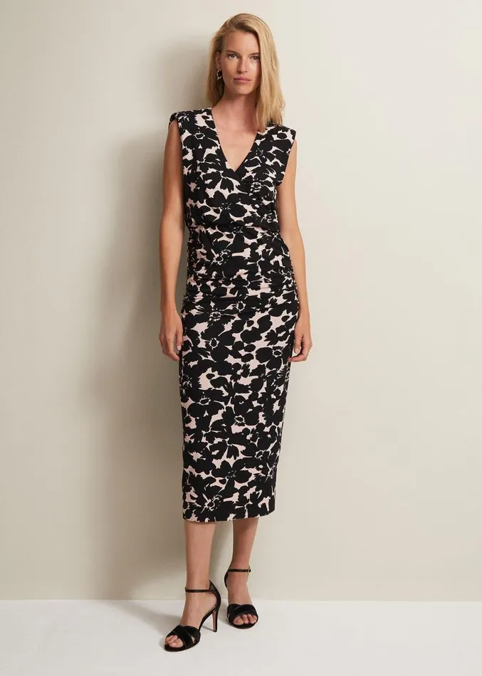 Taylor Floral Jersey Midi Dress Multicoloured Women Phase Eight Dresses