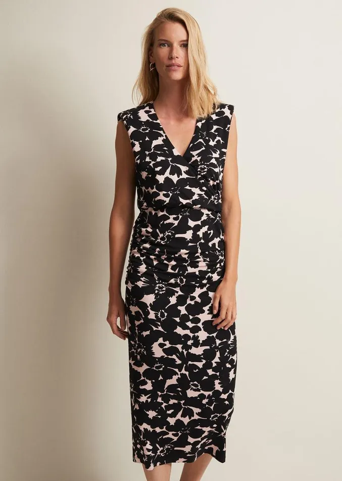 Taylor Floral Jersey Midi Dress Multicoloured Women Phase Eight Dresses