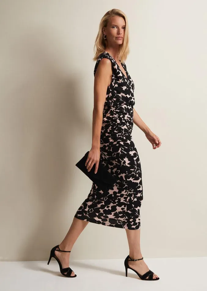 Taylor Floral Jersey Midi Dress Multicoloured Women Phase Eight Dresses