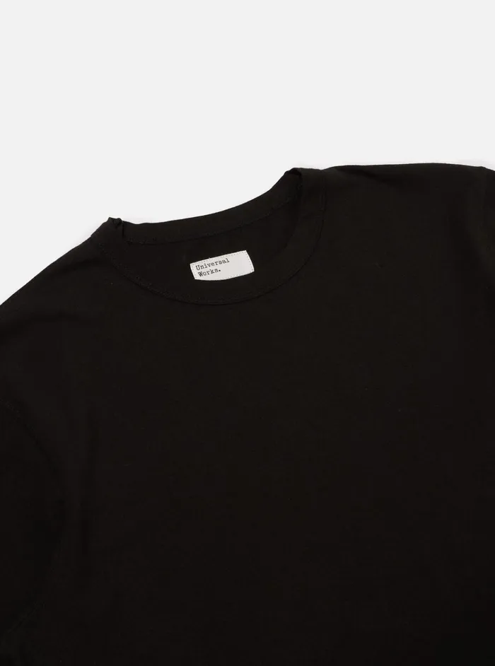 Tees Men Universal Works Universal Works Core Tee In Black Single Jersey