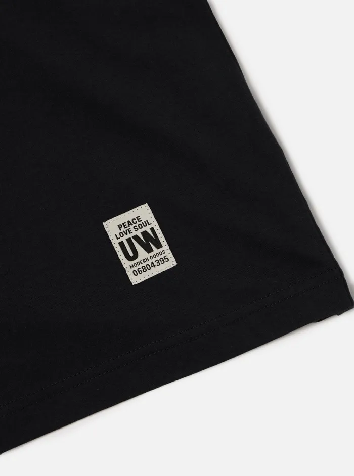 Tees Men Universal Works Universal Works Core Tee In Black Single Jersey