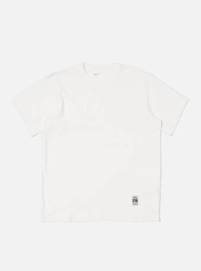 Tees Men Universal Works Universal Works Core Tee In Ecru Single Jersey