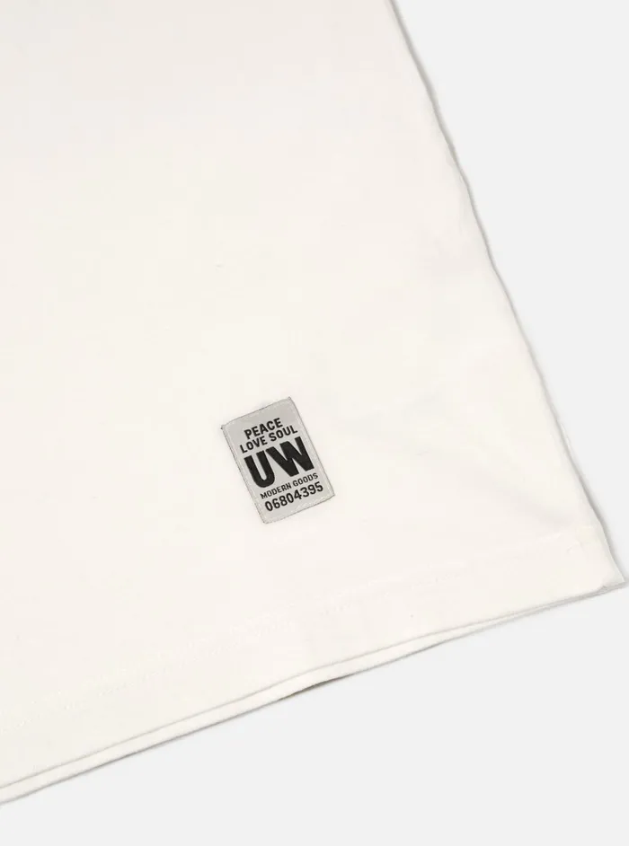 Tees Men Universal Works Universal Works Core Tee In Ecru Single Jersey