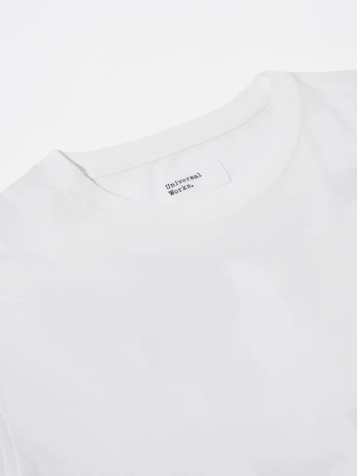 Tees Men Universal Works Universal Works Xv Tee Shirt In Ecru Print Jersey