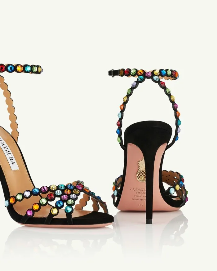 Tequila Sandal 105 Black Women Aquazzura Sandals Tequila Sandal 105 Black Women Aquazzura Sandals