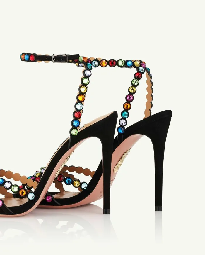 Tequila Sandal 105 Black Women Aquazzura Sandals Tequila Sandal 105 Black Women Aquazzura Sandals