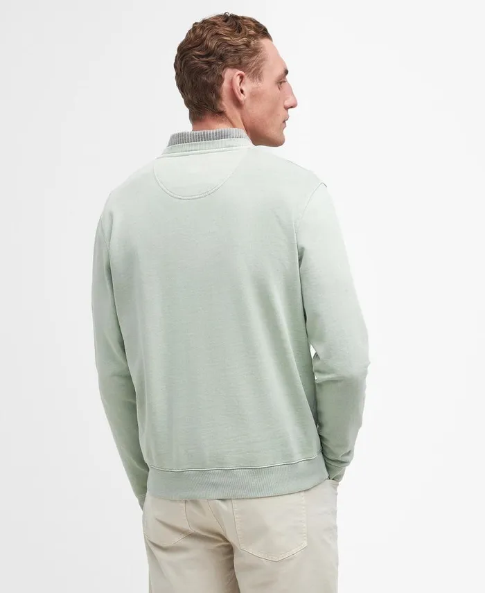 Terra Dye Logo Sweatshirt Sea Foam Men Barbour Hoodies and Sweatshirts