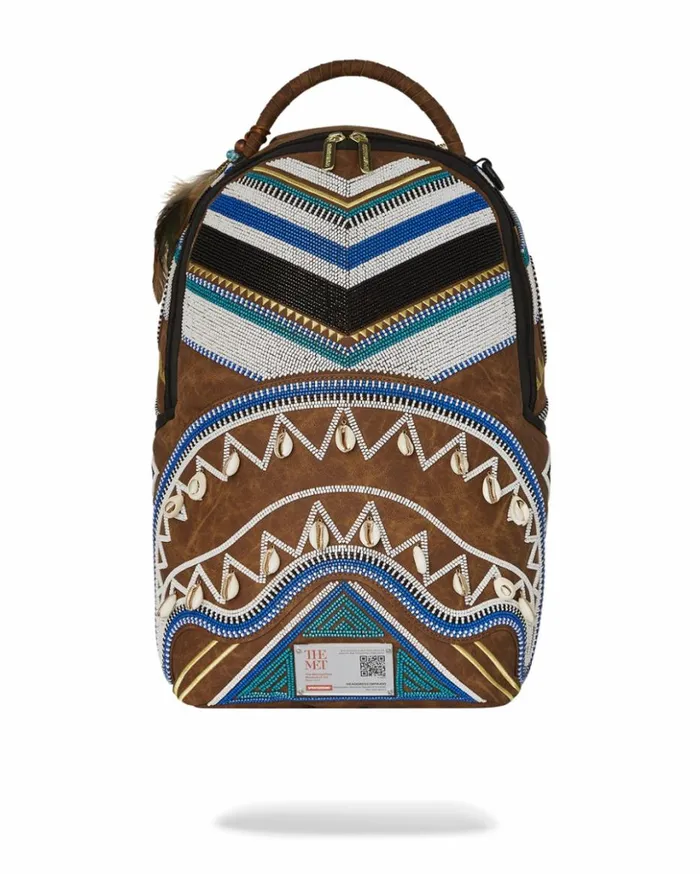 THE MET KUBA KINGDOM HEADDRESS BACKPACK Bags SPRAYGROUND