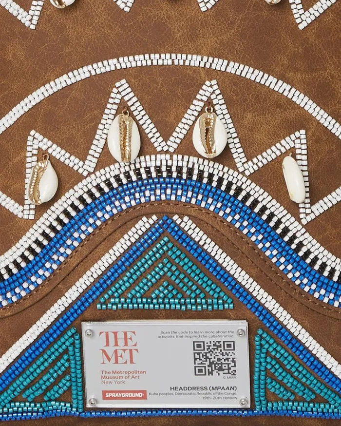 THE MET KUBA KINGDOM HEADDRESS BACKPACK Bags SPRAYGROUND