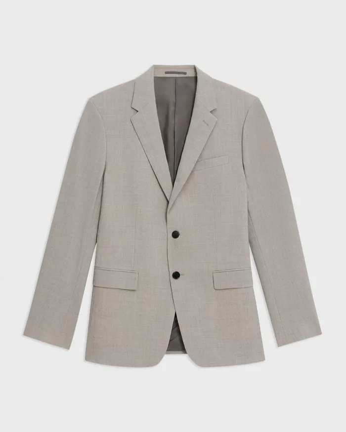 Theory Blazers Jackets Chambers Blazer In Stretch Wool Sand Melange 8211 Men