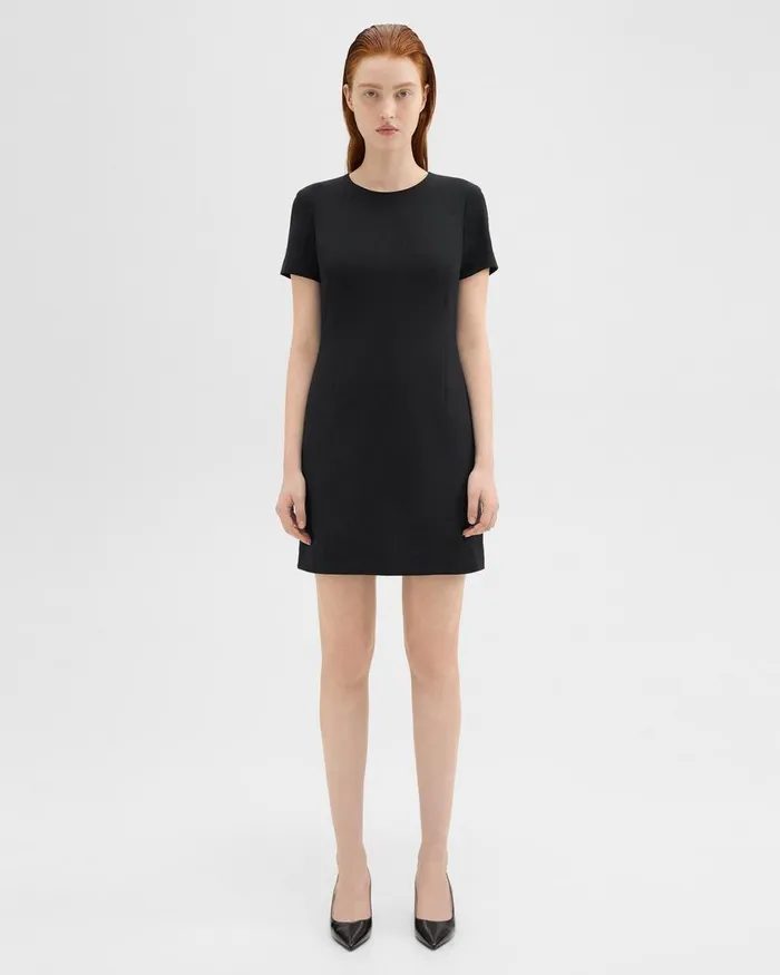 Theory Dresses Sheath Dress In Good Wool Black 8211 Women