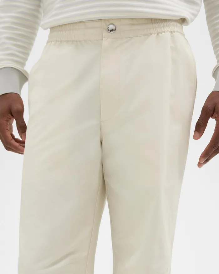 Theory Pants CottonBlend Jogger Pant Ecru 8211 Men