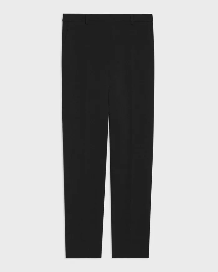 Theory Pants Treeca Full Length Pant In Admiral Crepe Black 8211 Women