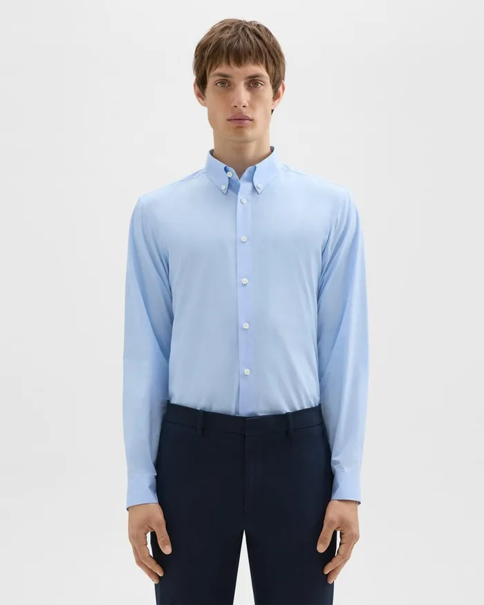 Theory Shirts Hugh Shirt In Cotton Olympic 8211 Men