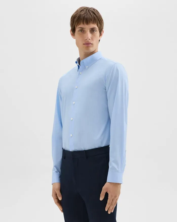 Theory Shirts Hugh Shirt In Cotton Olympic 8211 Men