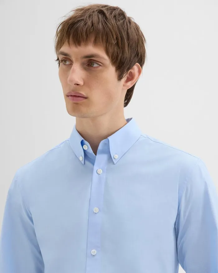 Theory Shirts Hugh Shirt In Cotton Olympic 8211 Men