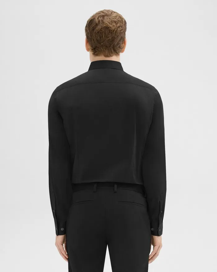 Theory Shirts Sylvain Shirt In Good Cotton Black 8211 Men