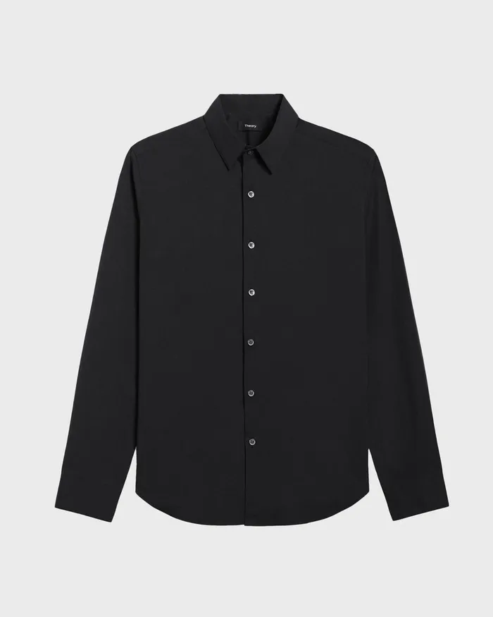 Theory Shirts Sylvain Shirt In Good Cotton Black 8211 Men