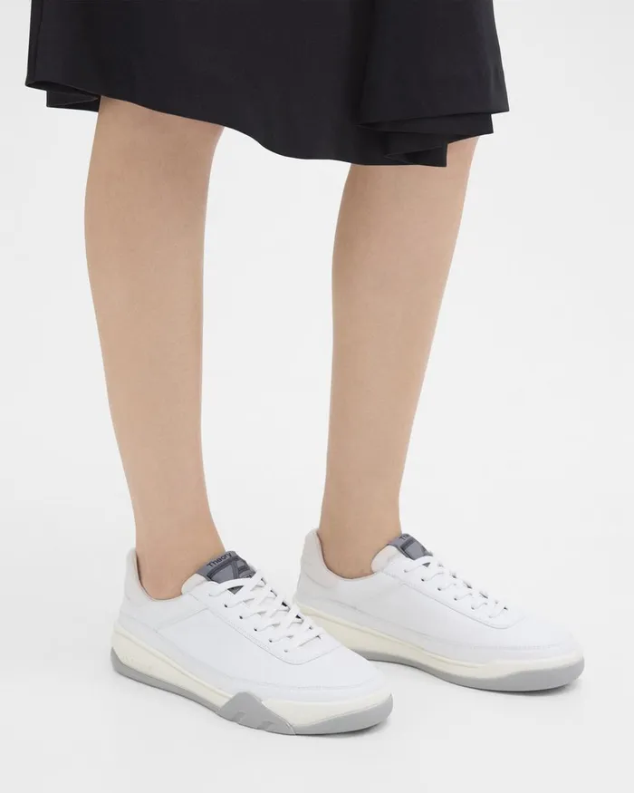 Theory Shoes Leather Sneaker White 8211 Women