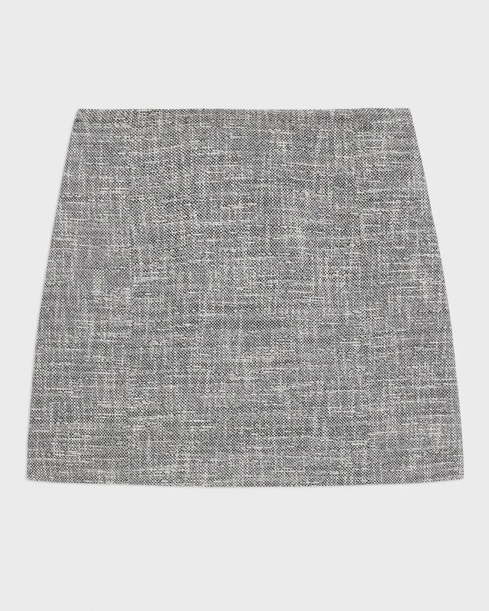 Theory Skirts Mini Skirt In Canvas Tweed Black Multi 8211 Women