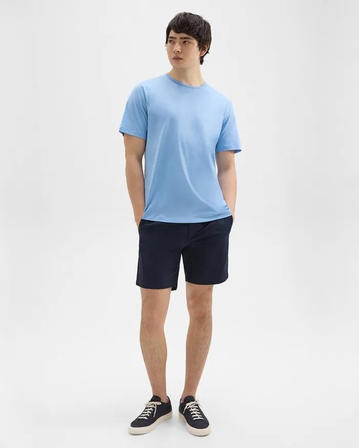 Theory Tshirts Polos Precise Tee In Luxe Cotton Jersey Powder Blue 8211 Men