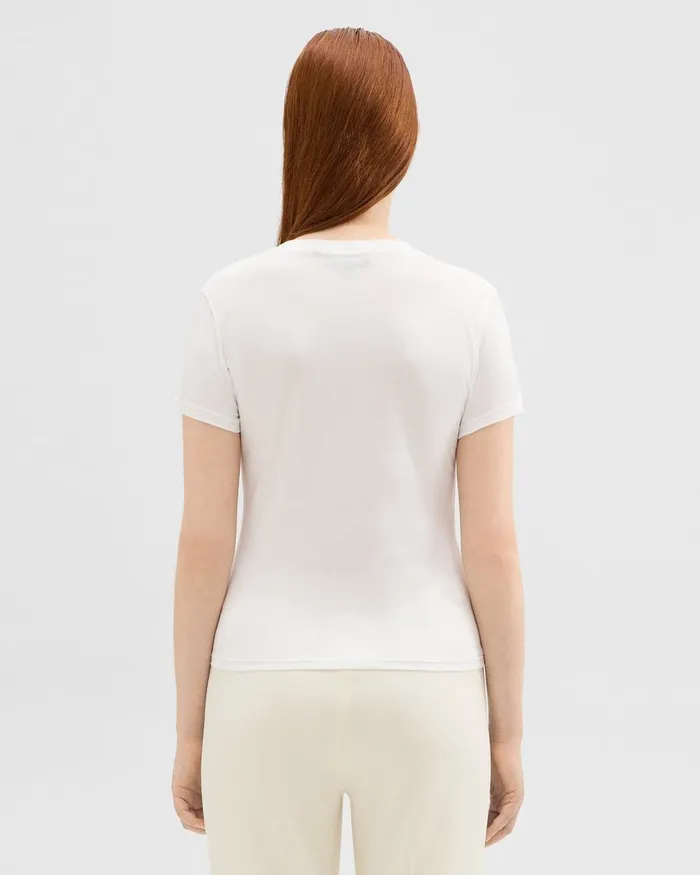 Theory TShirts Tiny Tee In Organic Cotton White 8211 Women