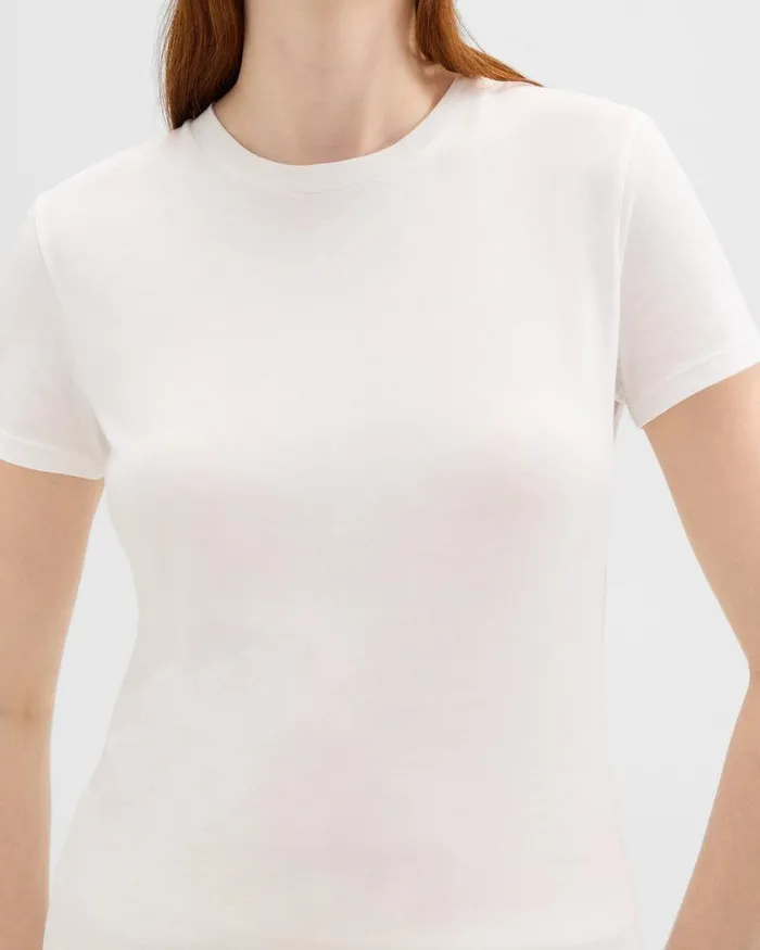 Theory TShirts Tiny Tee In Organic Cotton White 8211 Women