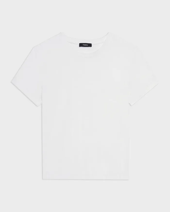 Theory TShirts Tiny Tee In Organic Cotton White 8211 Women