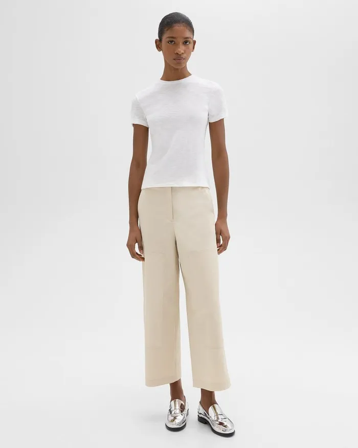 Theory TShirts Tiny Tee In Organic Slub Cotton White 8211 Women