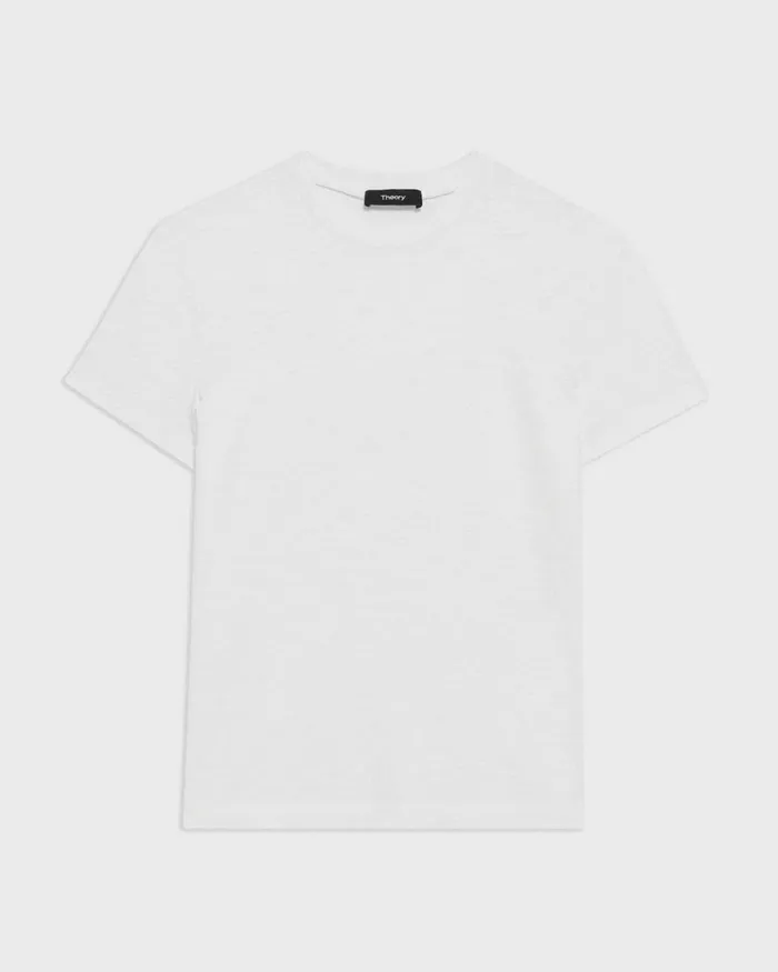 Theory TShirts Tiny Tee In Organic Slub Cotton White 8211 Women