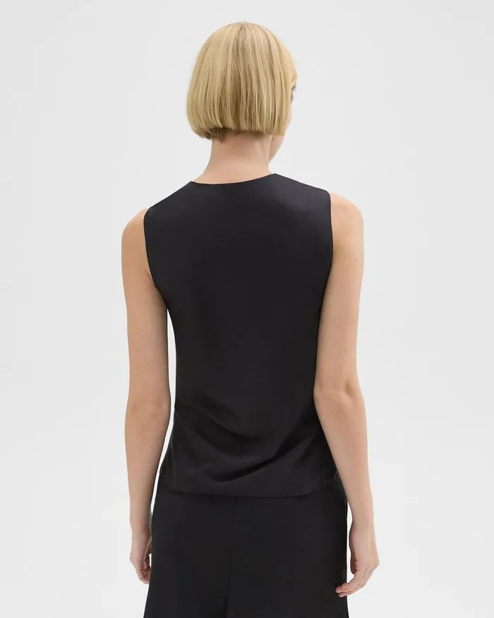 Theory Tops Twisted Sleeveless Top Black 8211 Women