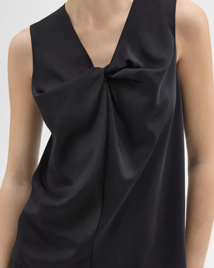 Theory Tops Twisted Sleeveless Top Black 8211 Women