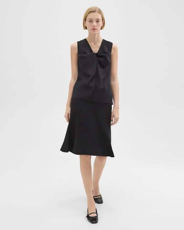 Theory Tops Twisted Sleeveless Top Black 8211 Women