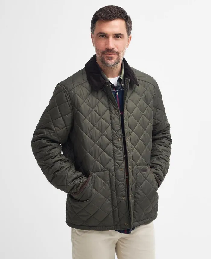 Thornley Quilted Jacket Classic Navy Men Barbour Quilted Jackets