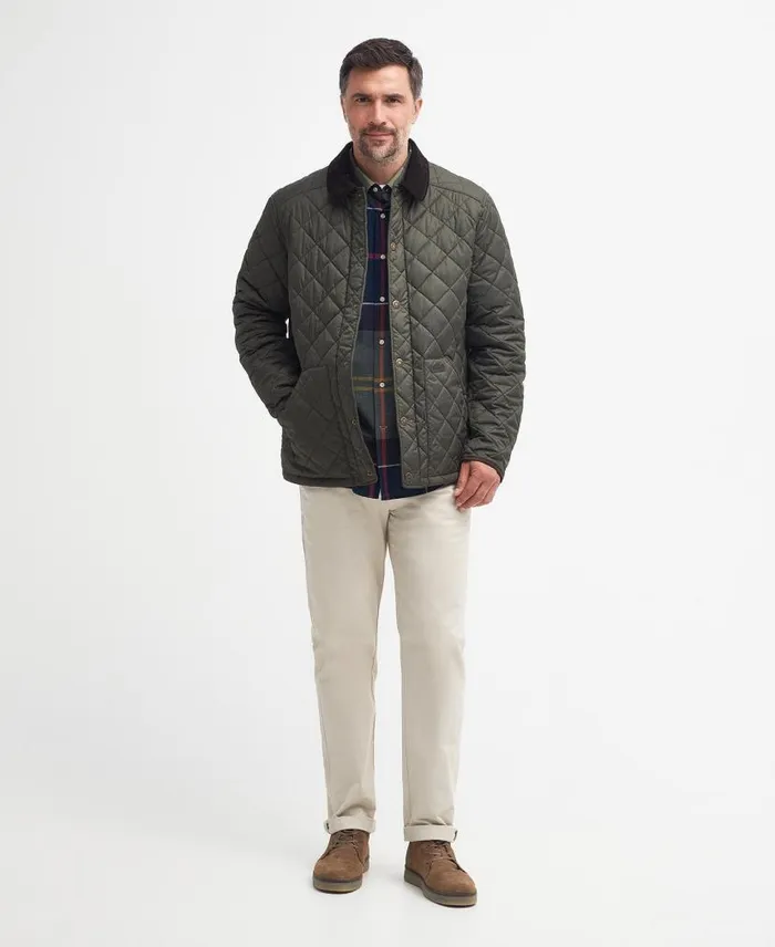 Thornley Quilted Jacket Classic Navy Men Barbour Quilted Jackets