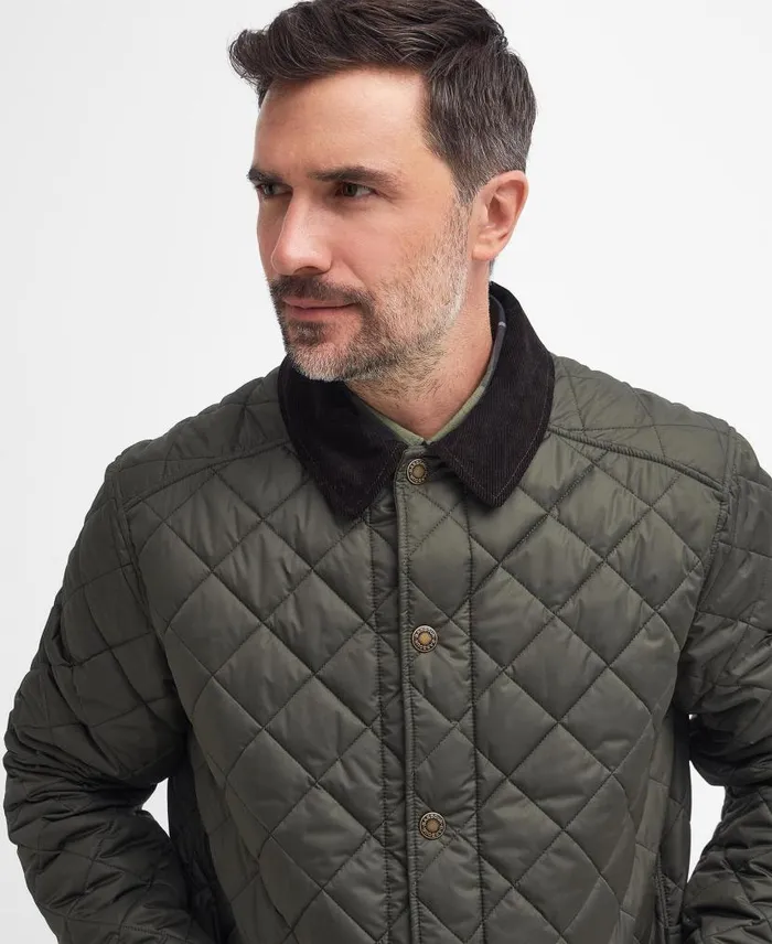 Thornley Quilted Jacket Classic Navy Men Barbour Quilted Jackets