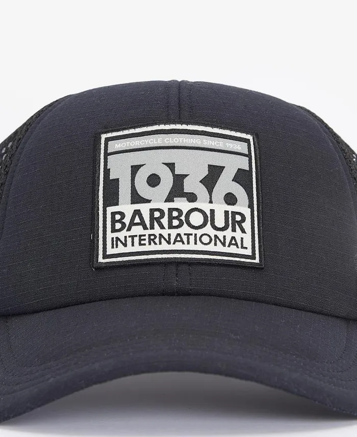 Throttle Trucker Cap Agave Green Men Barbour Hats