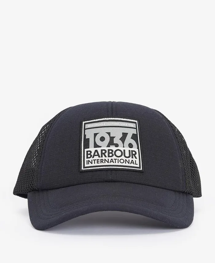 Throttle Trucker Cap Agave Green Men Barbour Hats