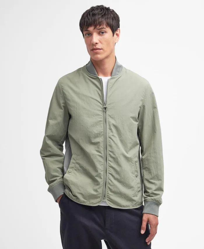 Tirrel Bomber Jacket Mist Men Barbour Casual Jackets
