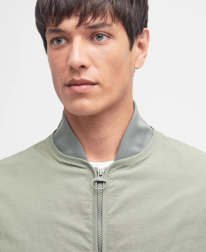 Tirrel Bomber Jacket Mist Men Barbour Casual Jackets