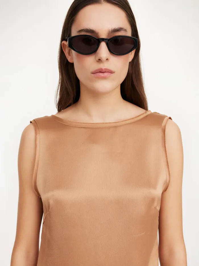 Tops and Blouses Women By Malene Birger Aubri Top Tobacco Brown