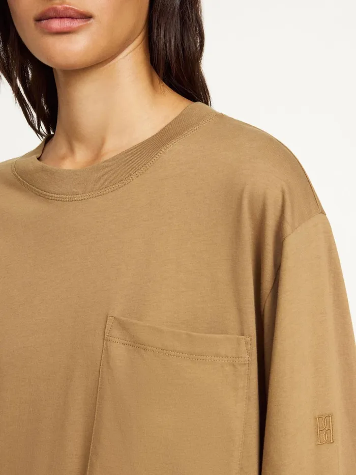 Tops and Blouses Women By Malene Birger Fayeh Oversized Longsleeve Light Brown