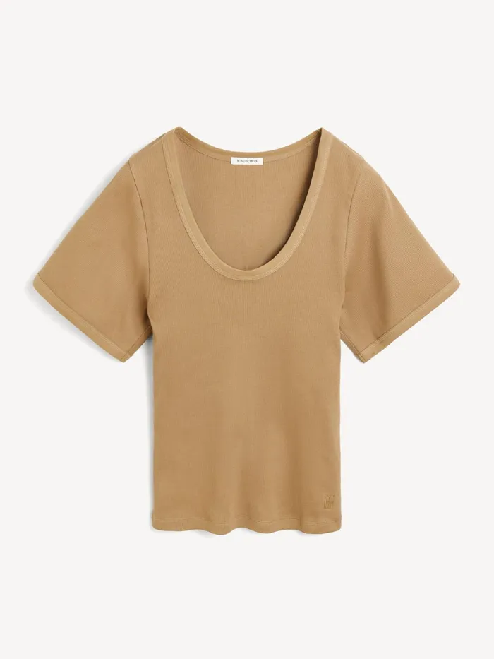 Tops and Blouses Women By Malene Birger Lunai TShirt Light Brown